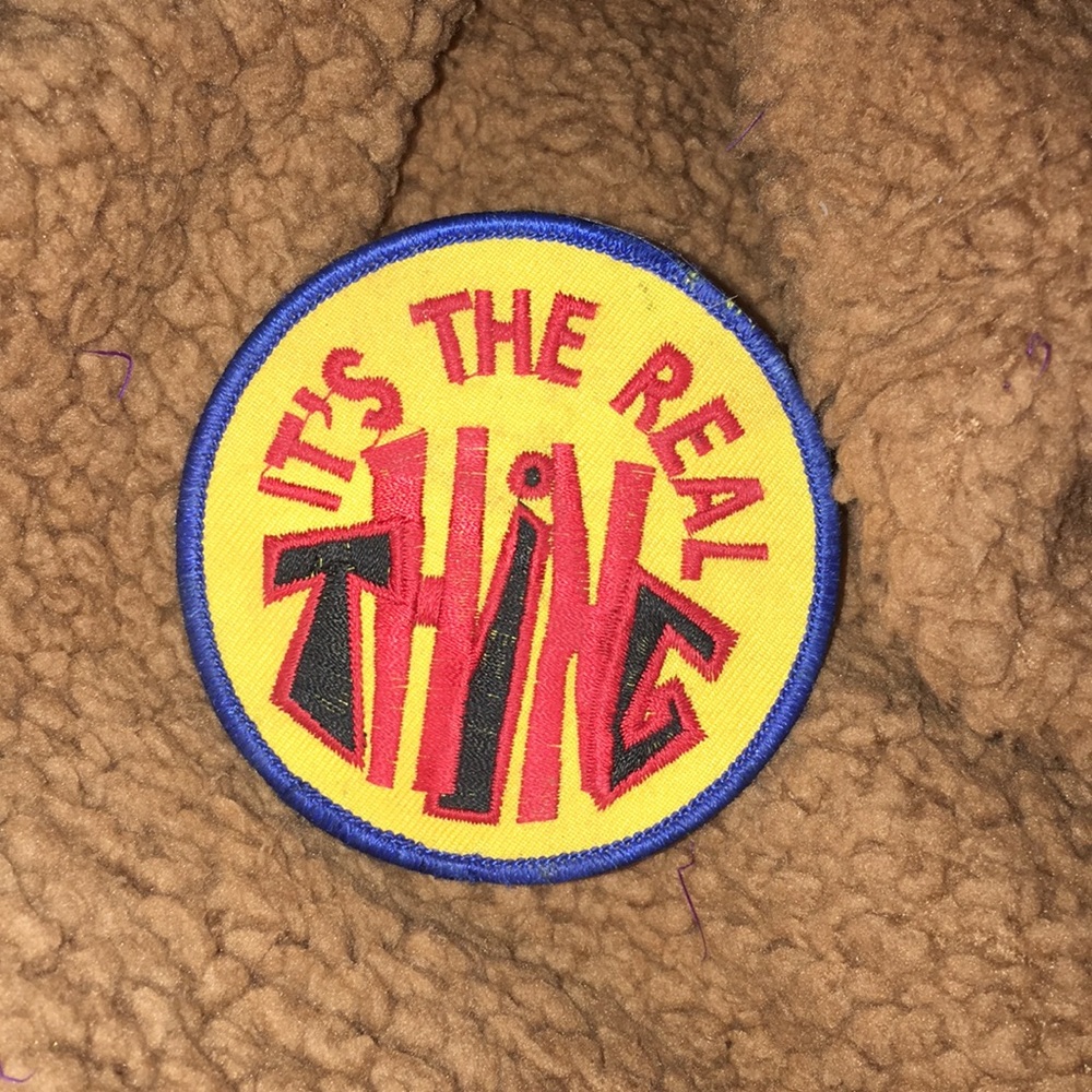 “It’s the Real Thing” 70s sew-on patch 🌈